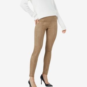 Spanx Faux Suede Leggings Camel -Size M Never Worn
